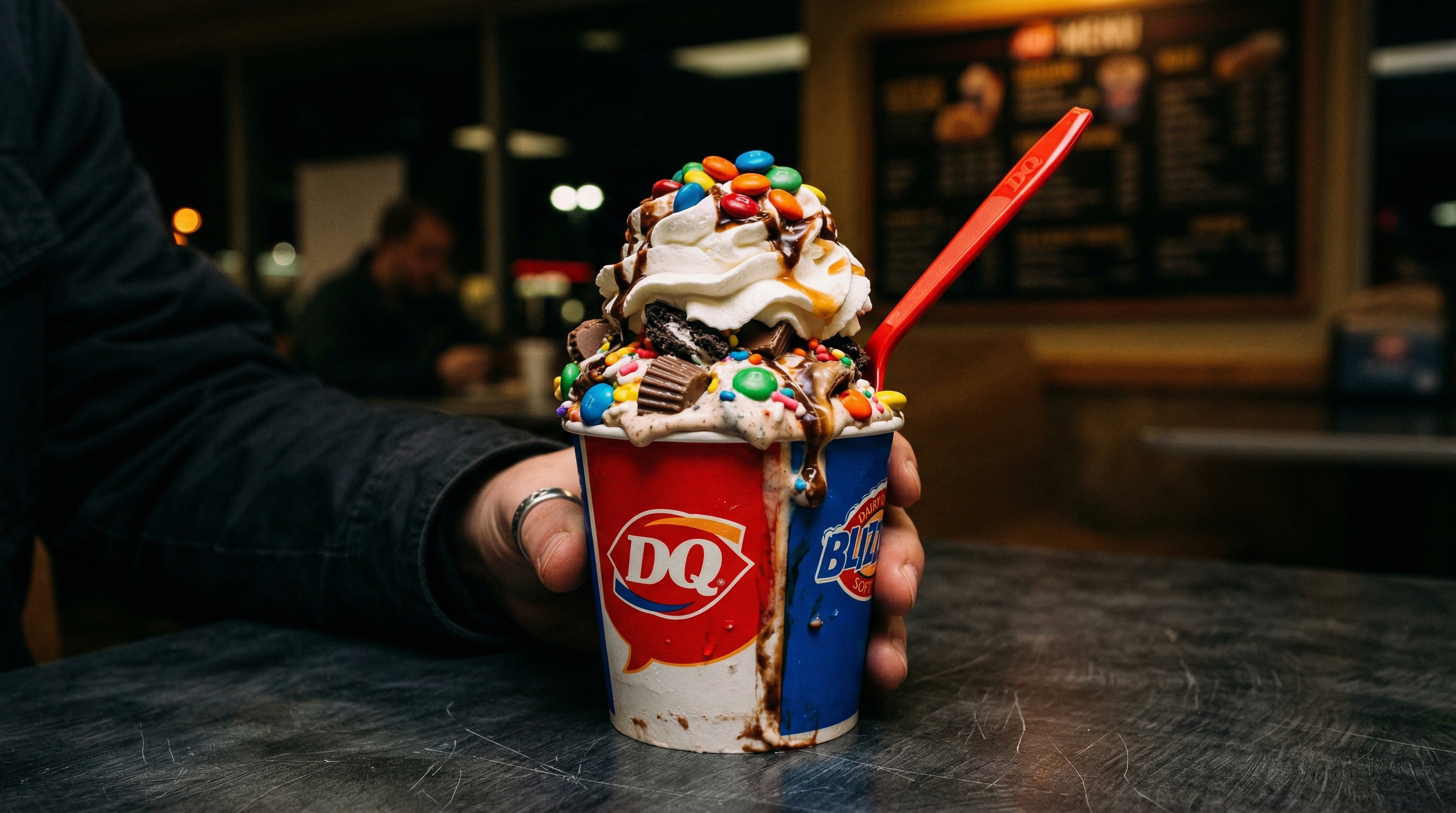 A loaded DQ Blizzard treat - tempting but not keto-friendly